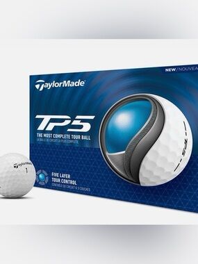 TaylorMade TP5 Golf Balls - White and Blue Box
